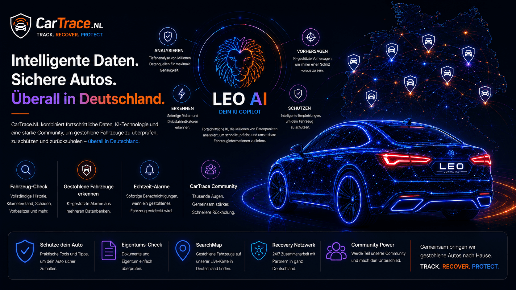 Leo, die Fahrzeug-KI von CarTrace — bessere Daten, sicherere Autos