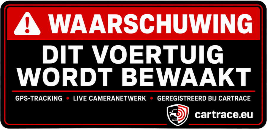Waarschuwingssticker Bewaakt